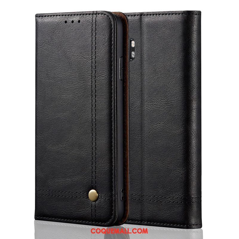 Étui Xiaomi Mi Note 10 Incassable Mode En Cuir, Coque Xiaomi Mi Note 10 Petit Business Braun Beige