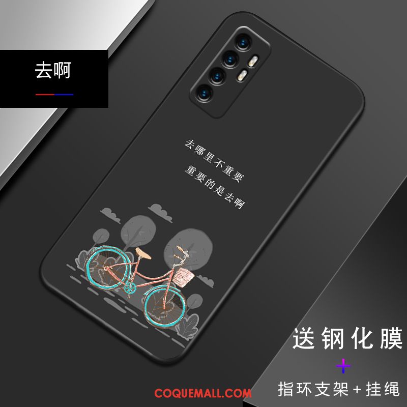 Étui Xiaomi Mi Note 10 Lite Créatif Personnalité Jeunesse, Coque Xiaomi Mi Note 10 Lite Tout Compris Téléphone Portable Beige