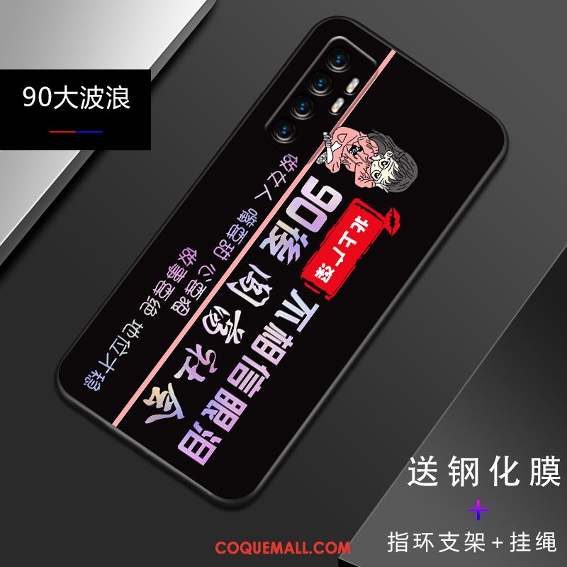 Étui Xiaomi Mi Note 10 Lite Créatif Personnalité Jeunesse, Coque Xiaomi Mi Note 10 Lite Tout Compris Téléphone Portable Beige