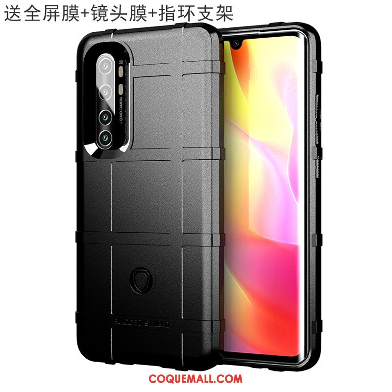 Étui Xiaomi Mi Note 10 Lite Jeunesse Fluide Doux Tout Compris, Coque Xiaomi Mi Note 10 Lite Magnétisme Protection Beige