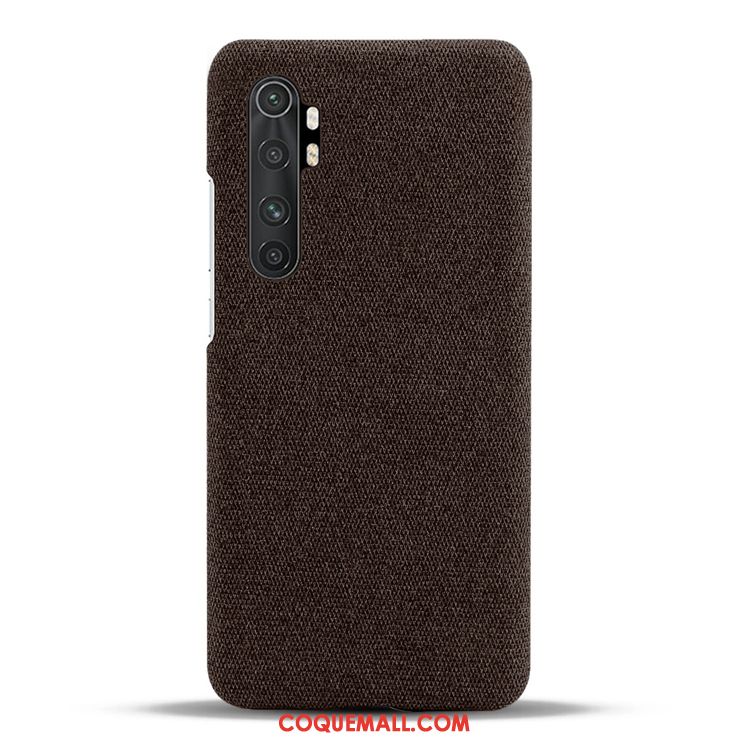 Étui Xiaomi Mi Note 10 Lite Jeunesse Gris Personnalité, Coque Xiaomi Mi Note 10 Lite Petit Carte Beige