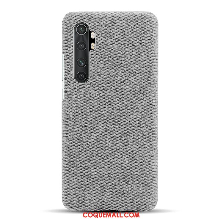 Étui Xiaomi Mi Note 10 Lite Jeunesse Gris Personnalité, Coque Xiaomi Mi Note 10 Lite Petit Carte Beige