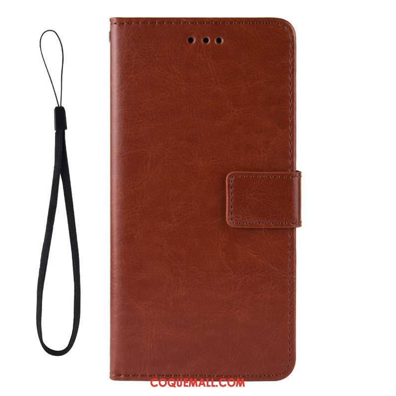 Étui Xiaomi Mi Note 10 Lite Ornements Suspendus Rouge Petit, Coque Xiaomi Mi Note 10 Lite En Cuir Téléphone Portable Beige