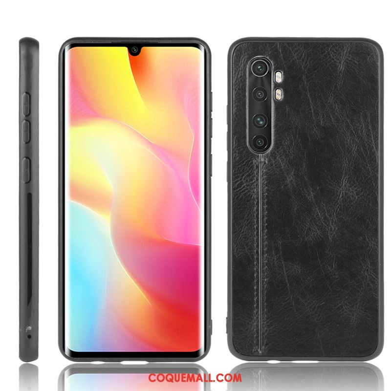 Étui Xiaomi Mi Note 10 Lite Petit Modèle Fleurie Rouge, Coque Xiaomi Mi Note 10 Lite Bovins Téléphone Portable Beige