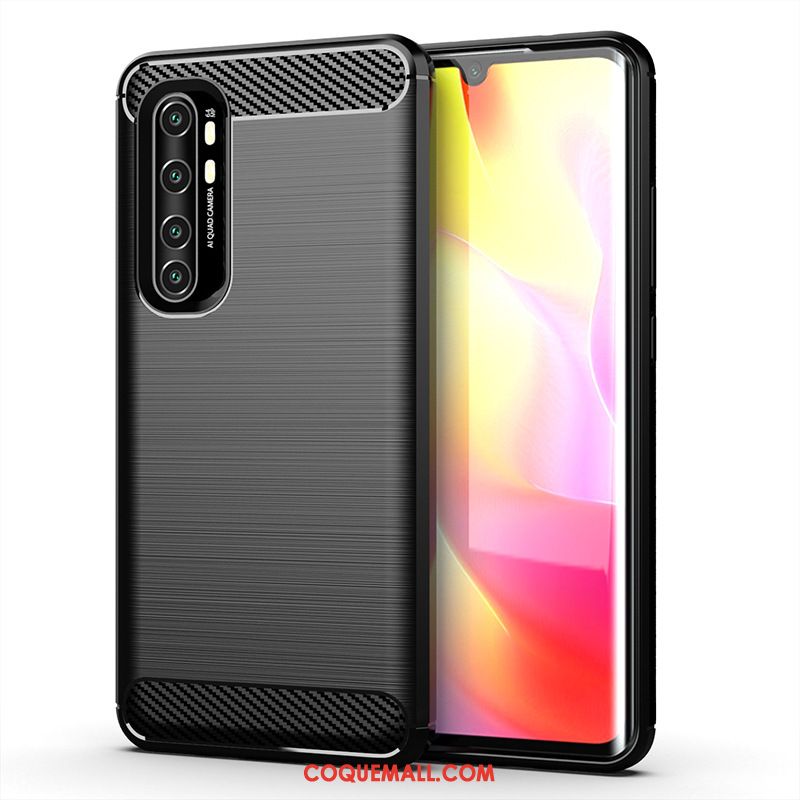 Étui Xiaomi Mi Note 10 Lite Petit Téléphone Portable Soie, Coque Xiaomi Mi Note 10 Lite Fluide Doux Gris Beige