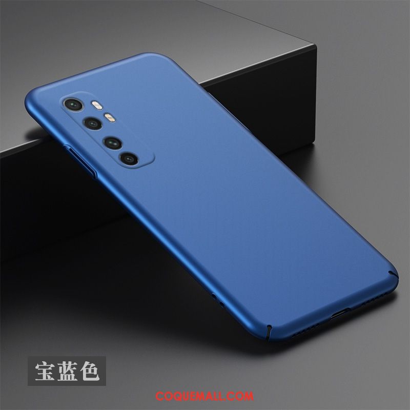 Étui Xiaomi Mi Note 10 Lite Simple Petit Délavé En Daim, Coque Xiaomi Mi Note 10 Lite Téléphone Portable Difficile Beige