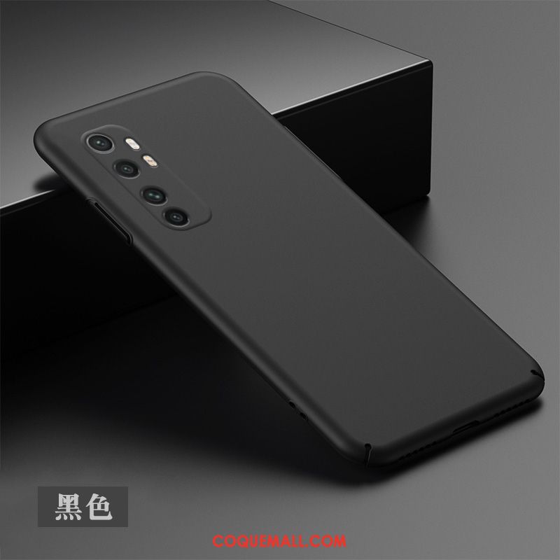 Étui Xiaomi Mi Note 10 Lite Simple Petit Délavé En Daim, Coque Xiaomi Mi Note 10 Lite Téléphone Portable Difficile Beige