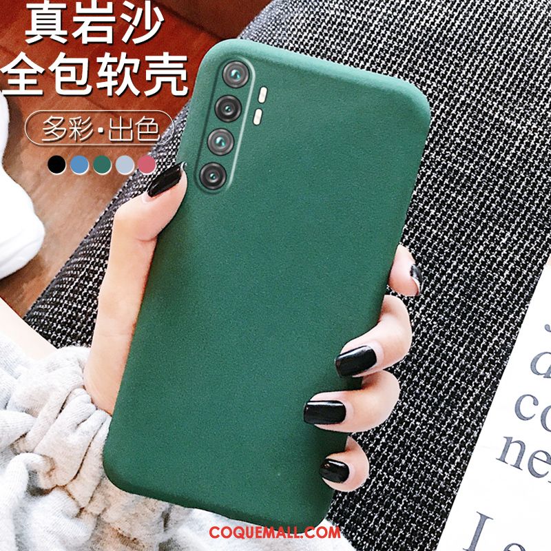 Étui Xiaomi Mi Note 10 Lite Tout Compris Bleu Incassable, Coque Xiaomi Mi Note 10 Lite Vert Silicone Beige Sandfarben