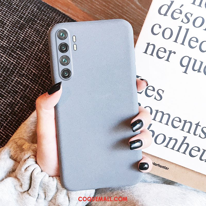 Étui Xiaomi Mi Note 10 Lite Tout Compris Bleu Incassable, Coque Xiaomi Mi Note 10 Lite Vert Silicone Beige Sandfarben