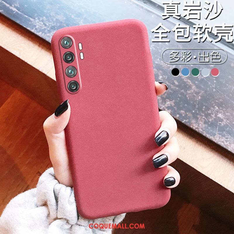 Étui Xiaomi Mi Note 10 Lite Tout Compris Bleu Incassable, Coque Xiaomi Mi Note 10 Lite Vert Silicone Beige Sandfarben