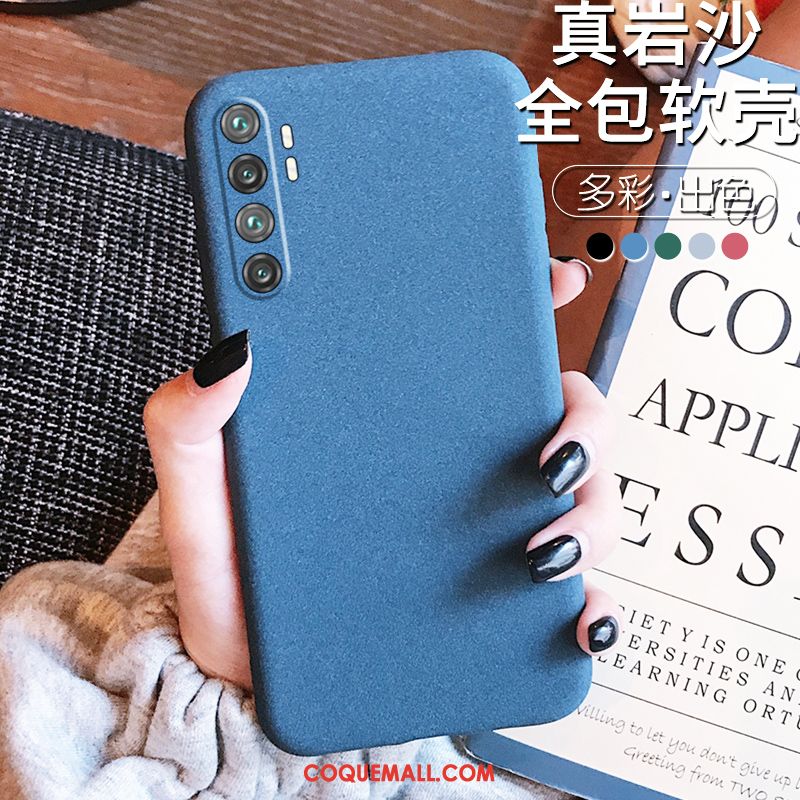 Étui Xiaomi Mi Note 10 Lite Tout Compris Bleu Incassable, Coque Xiaomi Mi Note 10 Lite Vert Silicone Beige Sandfarben