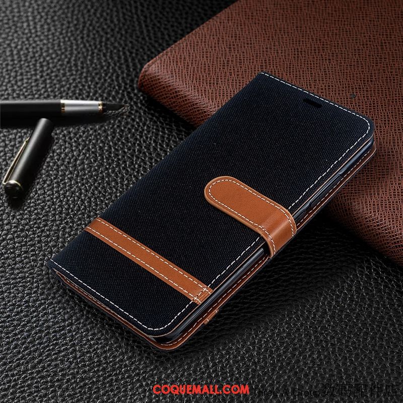 Étui Xiaomi Mi Note 10 Modèle Fleurie Protection Violet, Coque Xiaomi Mi Note 10 Business Carte Beige