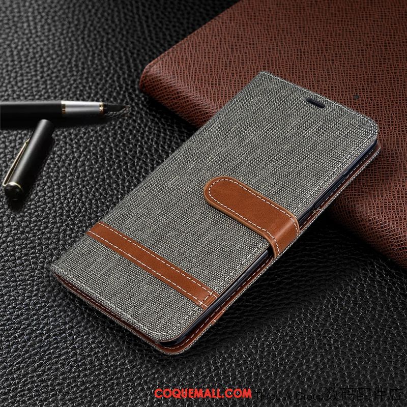 Étui Xiaomi Mi Note 10 Modèle Fleurie Protection Violet, Coque Xiaomi Mi Note 10 Business Carte Beige