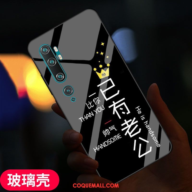 Étui Xiaomi Mi Note 10 Personnalisé Tout Compris Protection, Coque Xiaomi Mi Note 10 Téléphone Portable Petit Beige