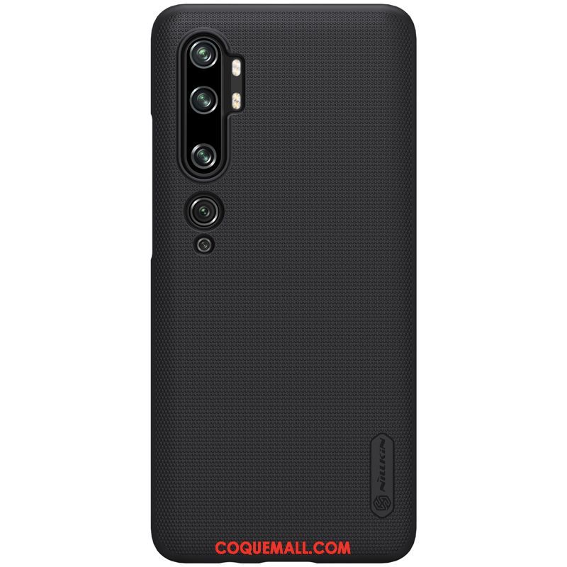 Étui Xiaomi Mi Note 10 Petit Protection Incassable, Coque Xiaomi Mi Note 10 Téléphone Portable Délavé En Daim Beige