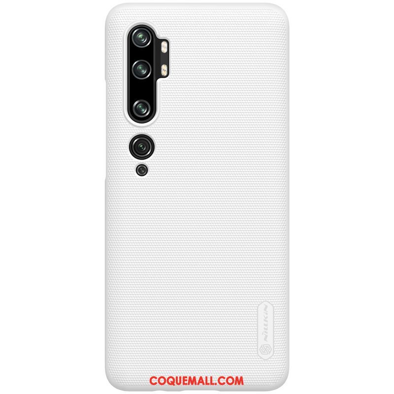 Étui Xiaomi Mi Note 10 Petit Protection Incassable, Coque Xiaomi Mi Note 10 Téléphone Portable Délavé En Daim Beige