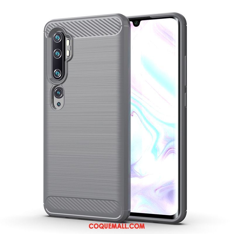 Étui Xiaomi Mi Note 10 Petit Téléphone Portable Gris, Coque Xiaomi Mi Note 10 Beige