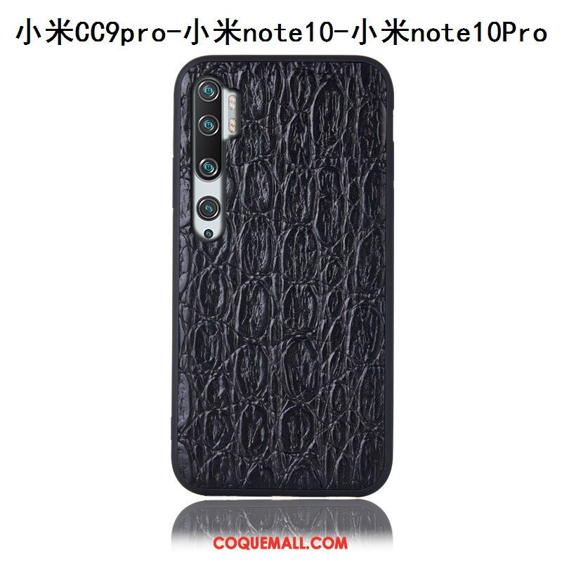 Étui Xiaomi Mi Note 10 Tout Compris Rouge Petit, Coque Xiaomi Mi Note 10 Cuir Téléphone Portable Braun Beige