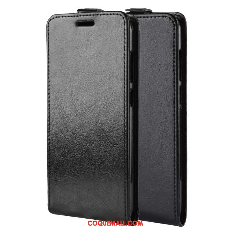 Étui Xiaomi Mi Note 10 Téléphone Portable Petit En Cuir, Coque Xiaomi Mi Note 10 Protection Noir Beige