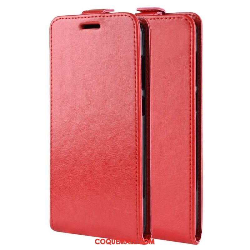 Étui Xiaomi Mi Note 10 Téléphone Portable Petit En Cuir, Coque Xiaomi Mi Note 10 Protection Noir Beige