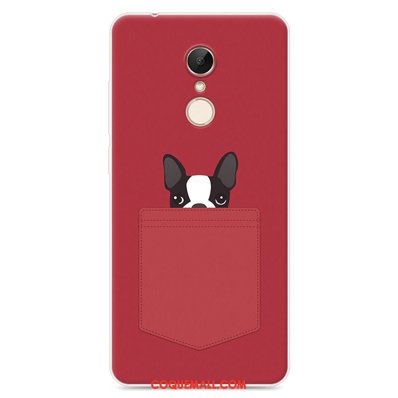 Étui Xiaomi Redmi 5 Dessin Animé Tout Compris Petit, Coque Xiaomi Redmi 5 Bleu Marin Silicone Beige