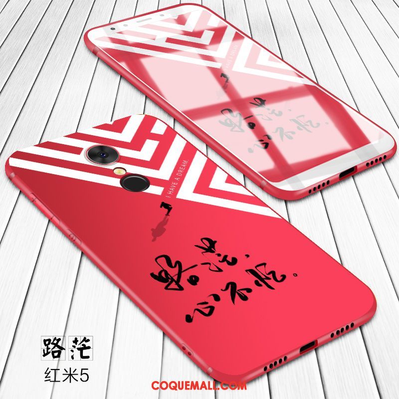 Étui Xiaomi Redmi 5 Incassable Créatif Personnalité, Coque Xiaomi Redmi 5 Téléphone Portable Charmant Beige