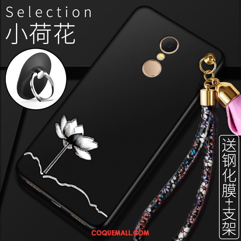 Étui Xiaomi Redmi 5 Incassable Noir Fluide Doux, Coque Xiaomi Redmi 5 Rouge Petit Beige