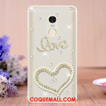 Étui Xiaomi Redmi 5 Incassable Protection Tendance, Coque Xiaomi Redmi 5 Téléphone Portable Strass Beige