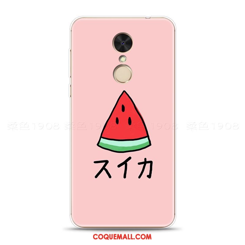 Étui Xiaomi Redmi 5 Personnalité Gaufrage Rose, Coque Xiaomi Redmi 5 Fruit Petit Beige