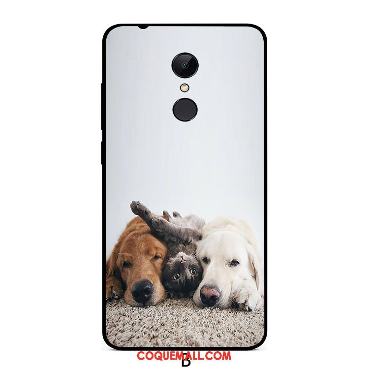 Étui Xiaomi Redmi 5 Plus Charmant Chiens Animal, Coque Xiaomi Redmi 5 Plus Blanc Petit Beige