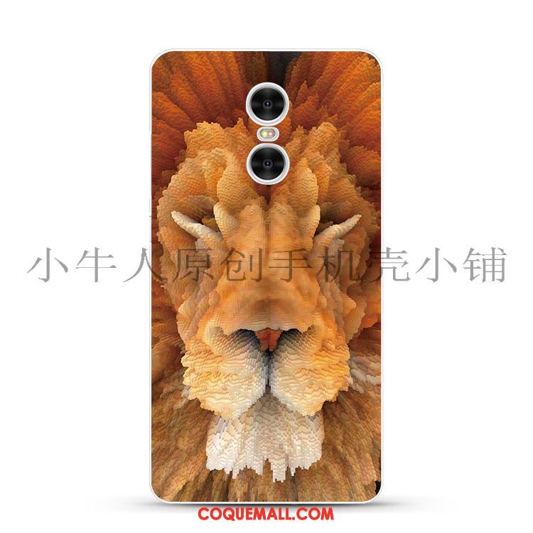 Étui Xiaomi Redmi 5 Plus Fluide Doux Créatif Noir, Coque Xiaomi Redmi 5 Plus Lion Rouge Beige