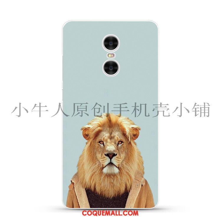 Étui Xiaomi Redmi 5 Plus Fluide Doux Créatif Noir, Coque Xiaomi Redmi 5 Plus Lion Rouge Beige