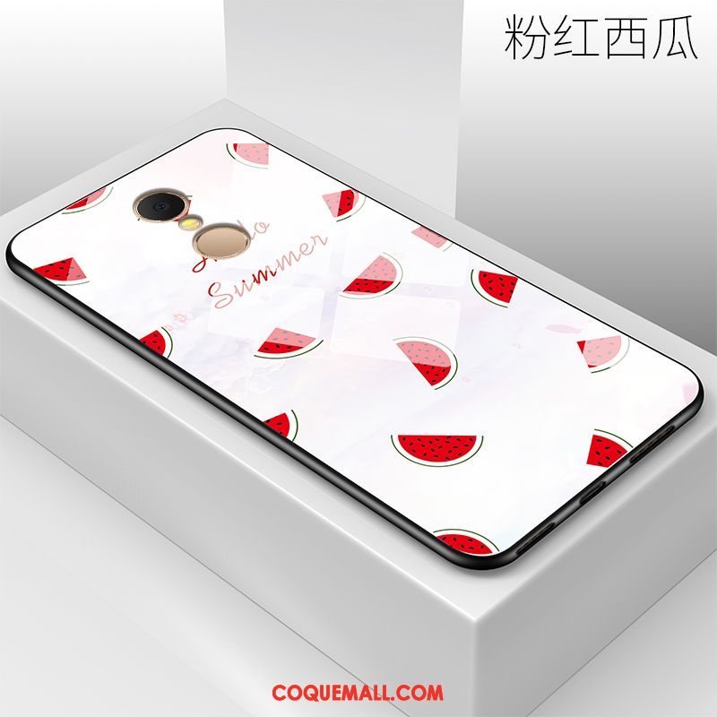 Étui Xiaomi Redmi 5 Plus Fluide Doux Verre Téléphone Portable, Coque Xiaomi Redmi 5 Plus Vert Tout Compris Beige