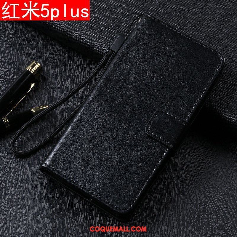 Étui Xiaomi Redmi 5 Plus Or Protection Tout Compris, Coque Xiaomi Redmi 5 Plus Incassable Étui En Cuir Beige