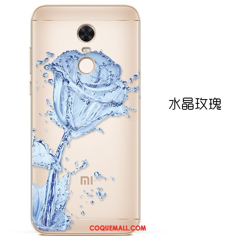 Étui Xiaomi Redmi 5 Plus Rouge Fluide Doux Bleu, Coque Xiaomi Redmi 5 Plus Très Mince Protection Beige