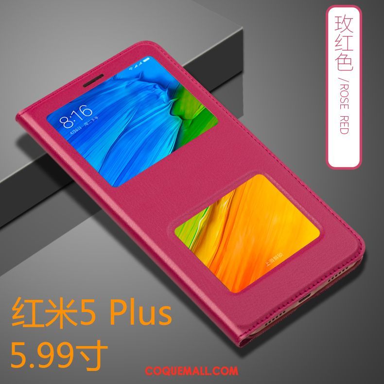 Étui Xiaomi Redmi 5 Plus Rouge Tout Compris Incassable, Coque Xiaomi Redmi 5 Plus Or Protection Beige