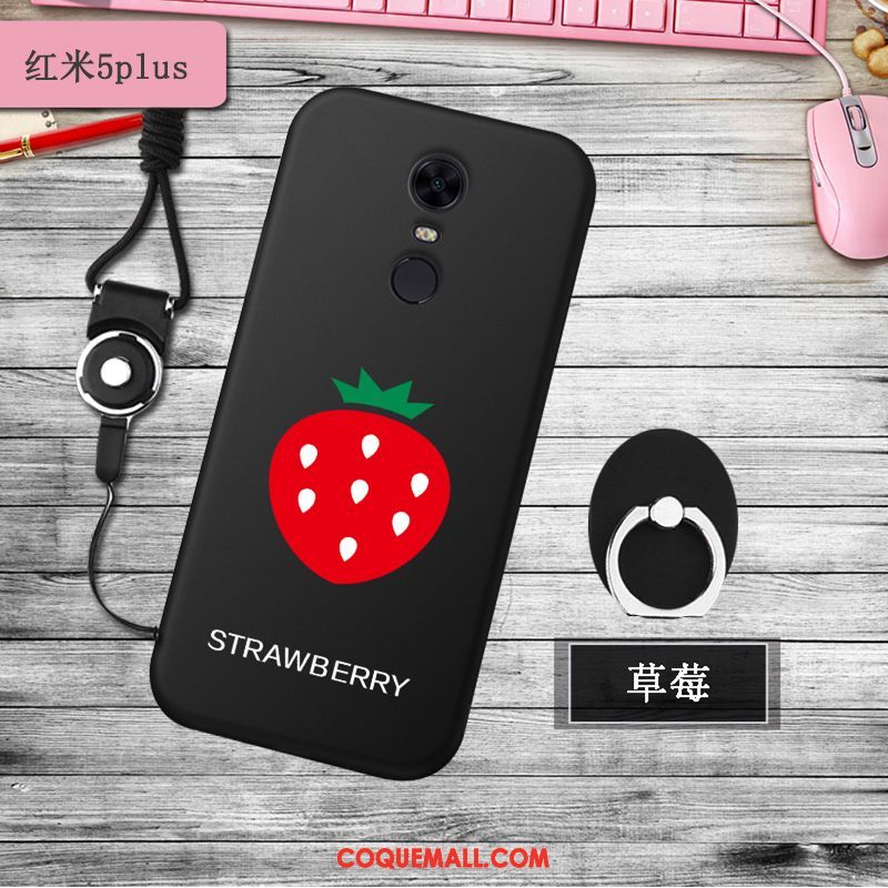 Étui Xiaomi Redmi 5 Plus Silicone Incassable Téléphone Portable, Coque Xiaomi Redmi 5 Plus Rouge Délavé En Daim Beige