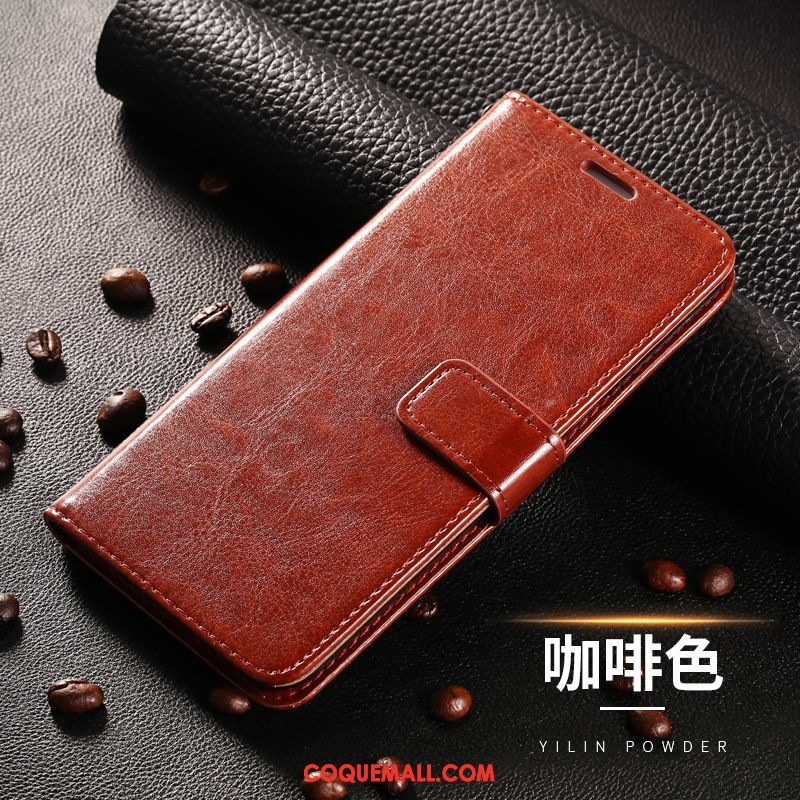 Étui Xiaomi Redmi 5 Plus Tout Compris Rouge Étui En Cuir, Coque Xiaomi Redmi 5 Plus Incassable Clamshell Beige