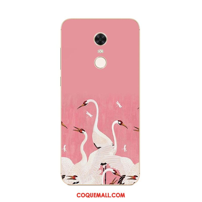 Étui Xiaomi Redmi 5 Plus Téléphone Portable Fluide Doux Très Mince, Coque Xiaomi Redmi 5 Plus Créatif Vintage Beige