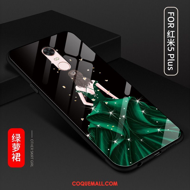 Étui Xiaomi Redmi 5 Plus Téléphone Portable Personnalité Noir, Coque Xiaomi Redmi 5 Plus Incassable Créatif Beige