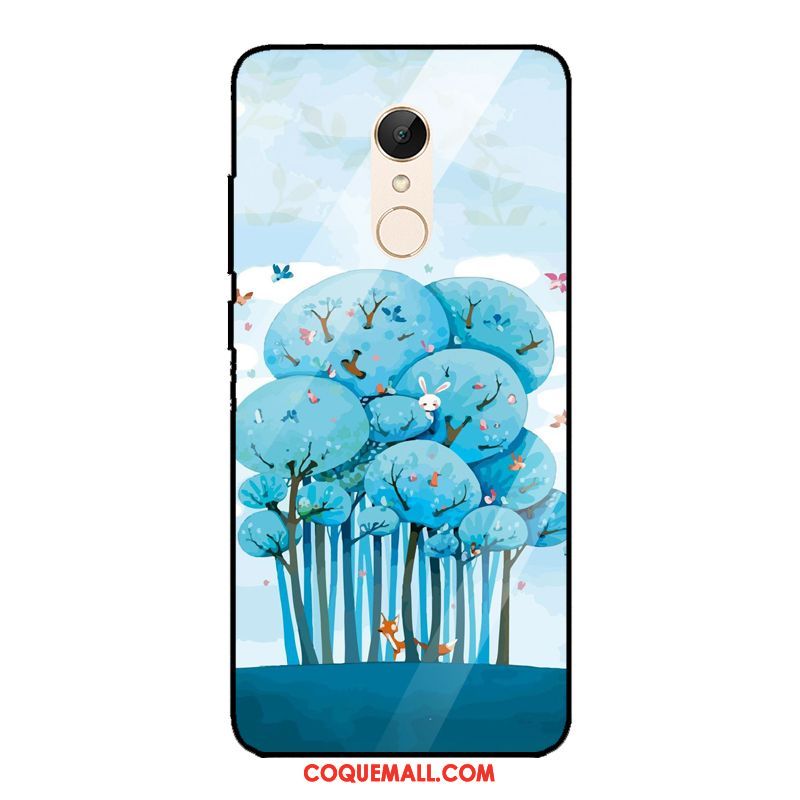 Étui Xiaomi Redmi 5 Plus Téléphone Portable Vintage Verre Trempé, Coque Xiaomi Redmi 5 Plus Art Frais Beige