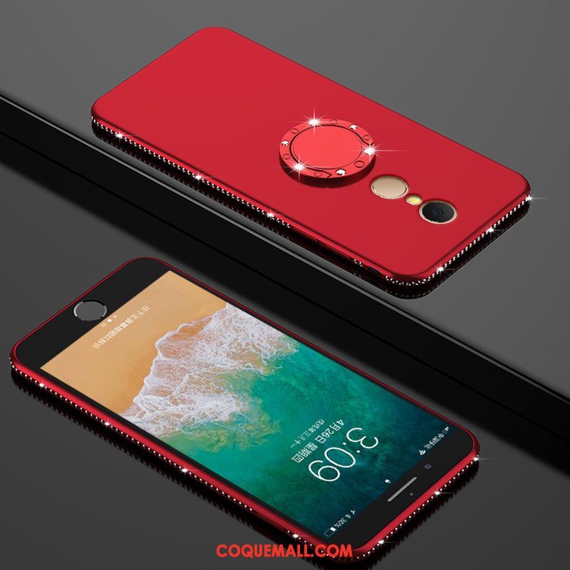 Étui Xiaomi Redmi 5 Plus Violet Petit Tout Compris, Coque Xiaomi Redmi 5 Plus Net Rouge Téléphone Portable Beige