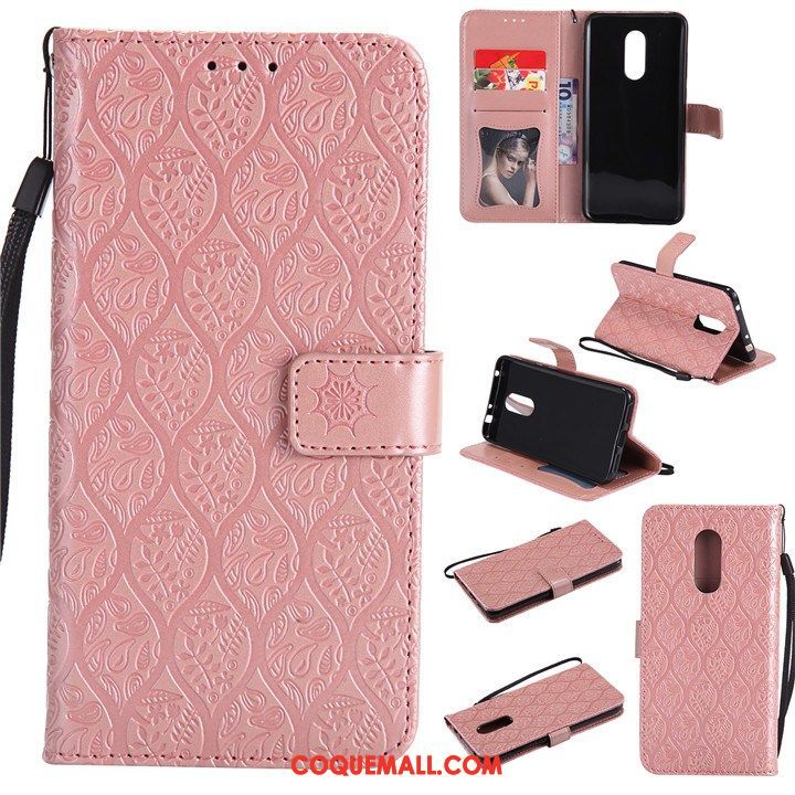 Étui Xiaomi Redmi 5 Protection Violet Clamshell, Coque Xiaomi Redmi 5 Téléphone Portable Portefeuille Beige