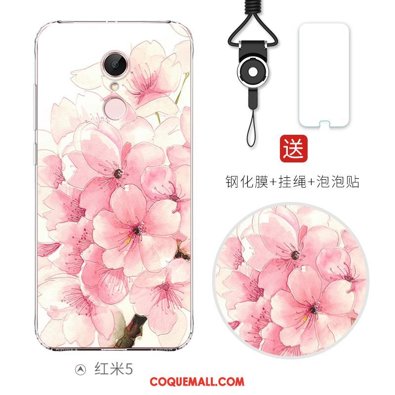 Étui Xiaomi Redmi 5 Silicone Personnalité Créatif, Coque Xiaomi Redmi 5 Dessin Animé Téléphone Portable Beige