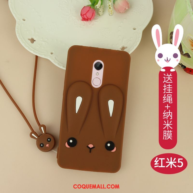 Étui Xiaomi Redmi 5 Tout Compris Rouge Protection, Coque Xiaomi Redmi 5 Incassable Silicone Beige