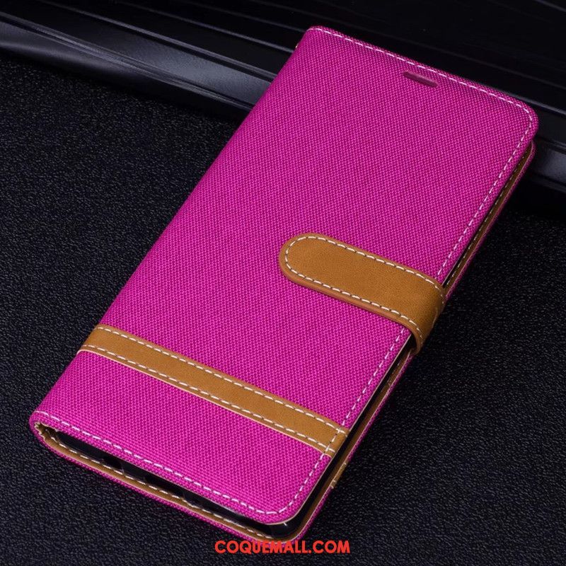 Étui Xiaomi Redmi 5 Étui En Cuir Téléphone Portable Petit, Coque Xiaomi Redmi 5 Violet Protection Beige