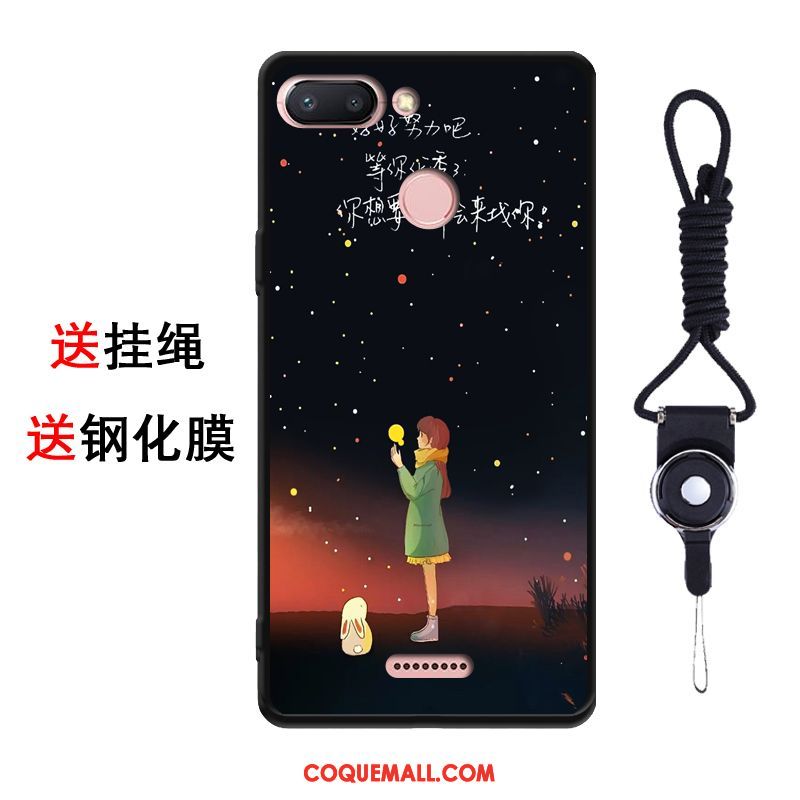 Étui Xiaomi Redmi 6 Dessin Animé Membrane Frais, Coque Xiaomi Redmi 6 Nouveau Protection Beige