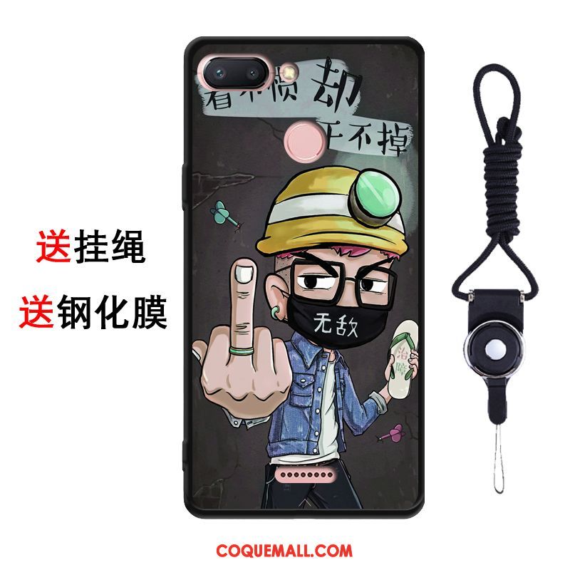 Étui Xiaomi Redmi 6 Dessin Animé Membrane Frais, Coque Xiaomi Redmi 6 Nouveau Protection Beige