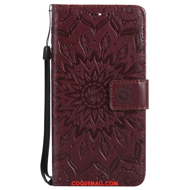 Étui Xiaomi Redmi 6 Incassable Fluide Doux Étui En Cuir, Coque Xiaomi Redmi 6 Clamshell Gris