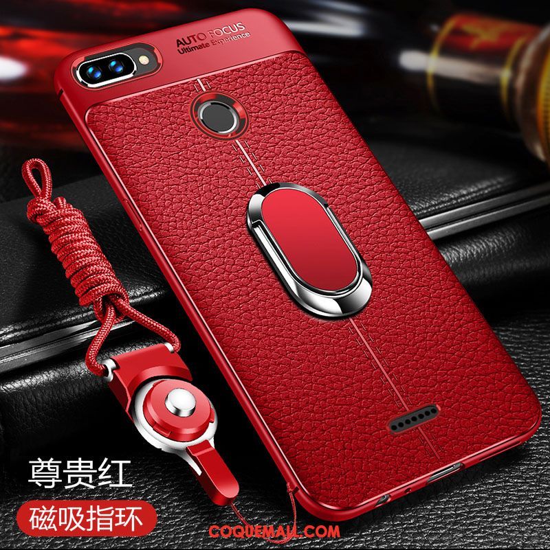 Étui Xiaomi Redmi 6 Incassable Modèle Fleurie Tendance, Coque Xiaomi Redmi 6 Élégant Tout Compris Beige